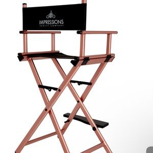 Foldable makeup artist chair , originally 239$ selling for 50$ used one time.